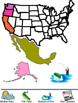 Select a region for fishing reports / informations